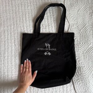 Black Carlos Sainz Tote Bag